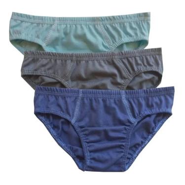 Imagem de kit com 12 cueca slip 100% algodão infantil SIS - mgs, Sortida, P 1 a 