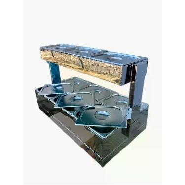 Imagem de Buffet Quente e Frio  9 cubas Refrigerado 1/2 65mm  ZPBFR09 - ZEPPER, 