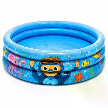 Imagem de Piscina Infantil Inflável Redonda 180L 120cm x 24cm PVC Resistente Jil