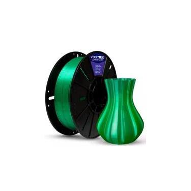 Imagem de Filamento PLA Voolt3D V-Silk, Verde, 1.75mm, 1kg - PL-VD-SK-1
