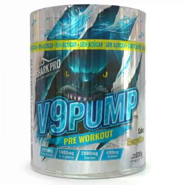 Imagem de Pre Treino V9 Pump 600g Energetico - Shark Pro - SharkPro