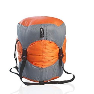 Imagem de Bolsa de compressão Frelaxy, saco de dormir ultraleve com saco de compressão – equipamento de economia de espaço para acampamento, caminhada, mochila (laranja, P)