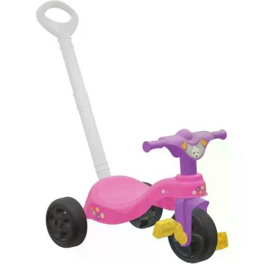 Imagem de Triciclo Encantado com Empurrador - Pais e Filhos