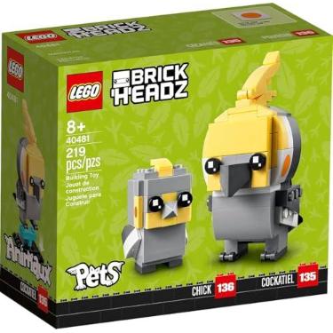Imagem de LEGO BrickHeadz Pets Dogs, Cats, Fish, Birds or Hamsters (Choose Pet) (Cockatiel 40481)