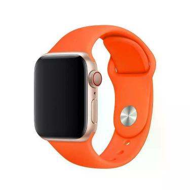 Imagem de Pulseira Laranja Para Apple Watch, Iwo, W26 - Sm 42Mm