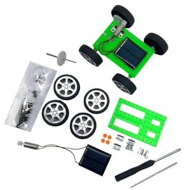 Imagem de Mini Carrinho com Placa Energia Solar/Kit Educacional para Montar