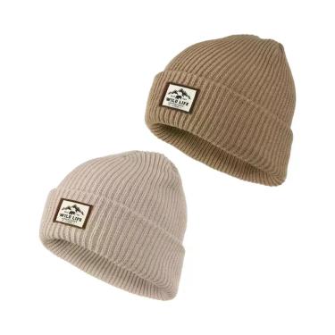 Imagem de Gorro De Inverno Unissex Quente E Tricotado, Macio, Elástico E À Prova