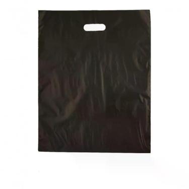 Imagem de Sacola Plástica Sacolas Plasticas 40x50 Alça Boca de Palhaço para Roupas e Presentes Alta Densidade Fosca Transparente