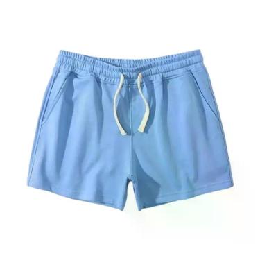 Imagem de Shorts De Algodão Respirável Para Homens, Para Verão, Academia, Corrid