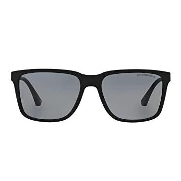 Imagem de Emporio Armani EA4047 506381 Preto Lente Polarizada Cinza Tam 56