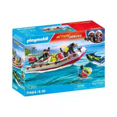 Imagem de Playmobil 71464 Action Heroes Bote De Salvamento Com Jet Ski
