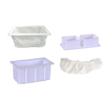 Imagem de Kit Forma + Dessorador Produção Queijo Coalho Caseiro 500g - Injesul