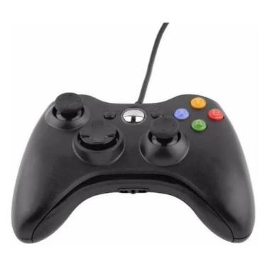 Imagem de Controle Xbx 360 com Fio USB Compacto - New, Com Fio