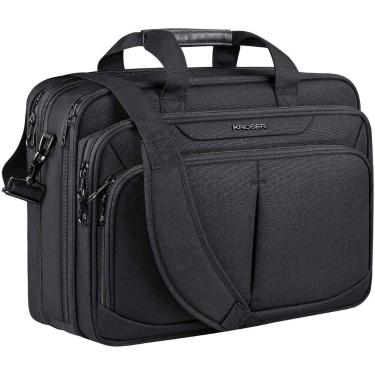 Imagem de Bolsa para laptop KROSER, maleta leve e expansível de 17,3"