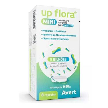 Imagem de Up Flora Mini Avert 8 Cápsulas Suplemento para Gatos