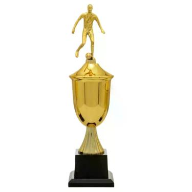 Imagem de Troféu Vitória Vencedor 401602 Futebol 44cm, Dourado, Único, Homem