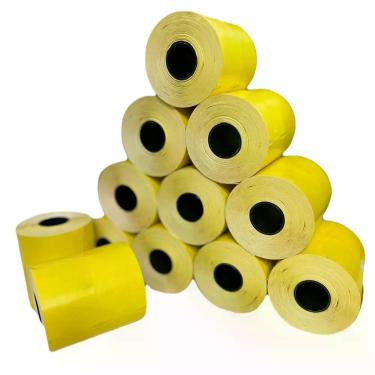 Imagem de Etiqueta Tag 40x60 Amarelo 2 Colunas  12 Rolos  12.000 Tags - Tatá Imp