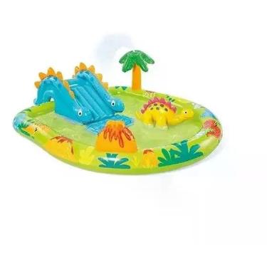 Imagem de Centro Diversões Piscina Inflável Infantil Dino Playground - Intex