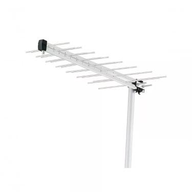 Imagem de Antena Externa para TV Aquário LU-30 para Recepção de Canais Digitais em HDTV, UHF e 4K com 30 Elementos e Alto Ganho