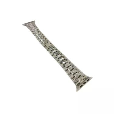 Imagem de Pulseira Relógio Smartwatch Luxo Pedra Strass Aço Inoxidável