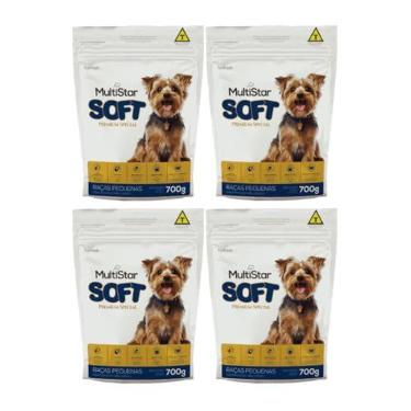Imagem de Ração Macia Para Cães SOFT 700G Kit com 4 unidades