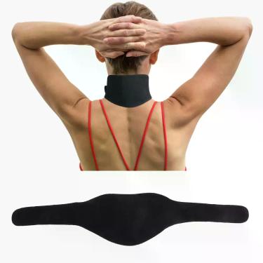 Imagem de Cachecol térmico para pescoço, suporte cervical flexível para alívio d