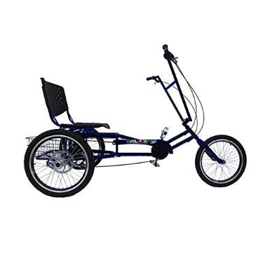 Imagem de Valdo Bike Triciclo Praiano - Montagem Hiper (7 Marchas) - 7 Opções de Cores (Azul) - Adultos Unissexo
