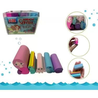 Imagem de Borracha Fantasia Fundo do Mar - Kit com 5 borrachas - KAS