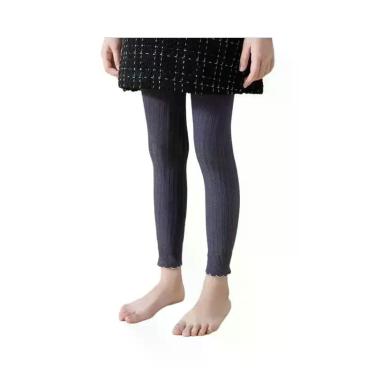 Imagem de Leggings De Algodão Com Renda Para Meninas, Calças Justas Para Criança
