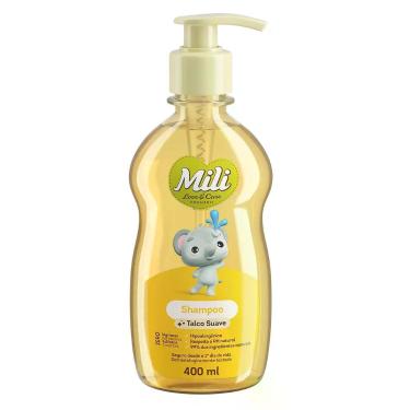 Imagem de Shampoo Bebê Mili Love Care Talco Suave 400ml Premium Hipoalérgico PH 