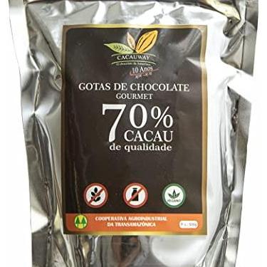 Imagem de Gotas de Chocolate 70% cacau s/leite 500g (Vegano) - Cacauway