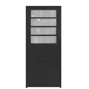 Imagem de Porta Basculante De Alúminio Com 80x210cm Direita Preto - Ptord2236d - Hale