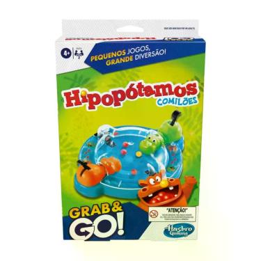 Imagem de Jogo Hipopótamos Comilões Grab & Go Brinquedo Infantil Hasbro - 18589