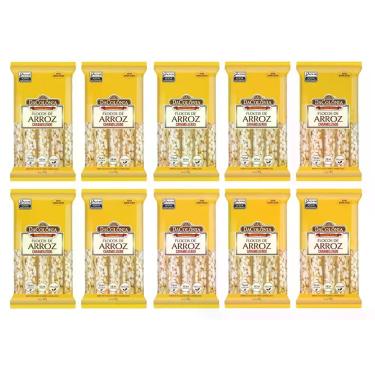 Imagem de Kit 10 Pacotes de Flocos de Arroz Caramelado DaColônia 100g