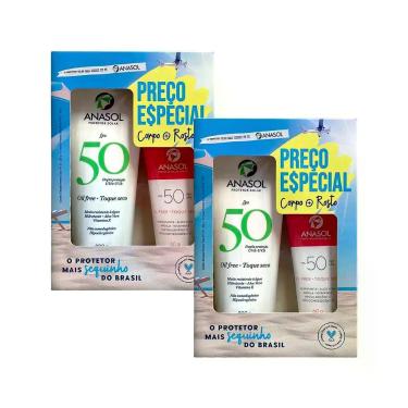Imagem de Kit 2 und Kit Anasol FPS 50 Facial 60g + FPS 50 Corpo 200g