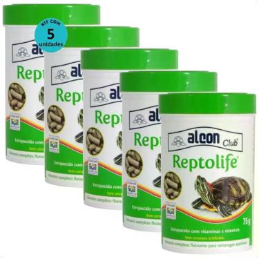 Imagem de Ração alcon club reptolife 75g kit com 5