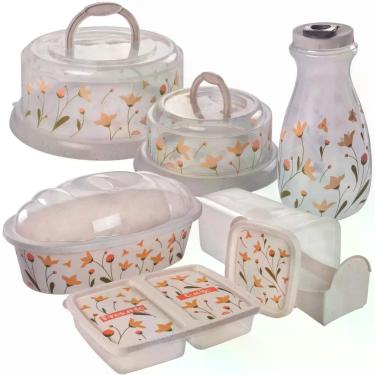 Imagem de Kit Boleira, Queijeira, Porta Pães, Porta Torradas com Gaveta Deslizan
