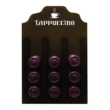 Imagem de Porta-Cápsula Cappuccino Mod 3 Corações Kapos Preta 23X30
