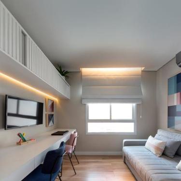 Imagem de Alfaplex Design Cortina Persiana Romana Blackout (Tóquio 004) 110 cm x 160 cm Preta