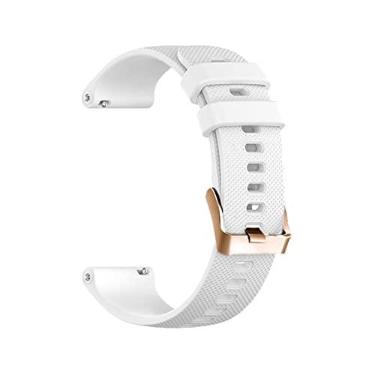 Imagem de DFAMIN Pulseira de relógio de 20mm para Samsung Galaxy Watch 4 Classic 46 42mm Smartwatch Pulseira esportiva de silicone Active 2/3 41 Watch4 44 40mm Pulseira (Cor: Malva esfumaçada,