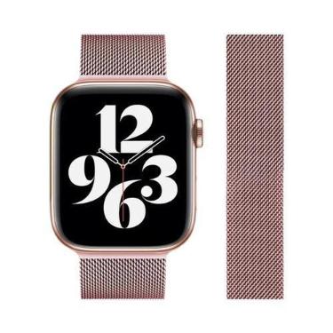 Imagem de Pulseira Magnética De Aço Inoxidável Compatível Com Apple Watch Modelo