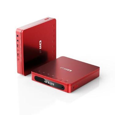 Imagem de FiiO Leitor De Cd Estéreo Portátil Multifuncional Dm13 Com Bateria Longa Duração, Suporta Extração Usb, Saídas Ópticas/Coaxiais/3,5 Mm/4,4 Mm (Bluetooth Vermelho)