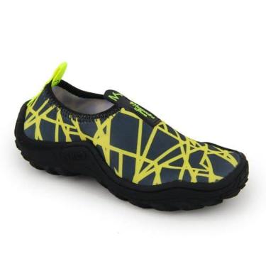 Imagem de Sapatilha Aquática Neoprene Antiderrapante Unissex Pesca Praia Caiaque Trilha Surf Mergulho Tênis Corrida (Amarelo, BR, Adulto, Numérico, 34)