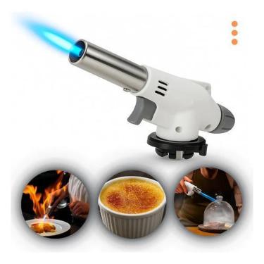 Imagem de Culinário Gourmet Portátil Profissional Maçarico Chama Ajustável - Oás