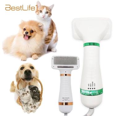 Imagem de Escova Secadora Pet Seca Remove Pelos Gato Cachorro Coelho - SECADOR P