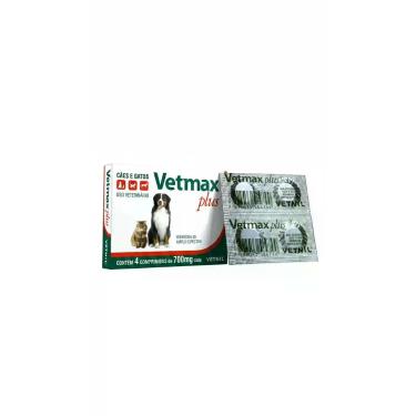 Imagem de Vermífugo Canino e Felino 700mg 4 Comprimidos - Congratulations Store