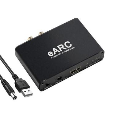 Imagem de Tianle Conversor de áudio eArc para RCA+SPDIF+HDMI - Suporte ARC e eARC, taxa de amostragem de áudio de 24 bits/192 KHz, canais HD 5.1 e 7.1