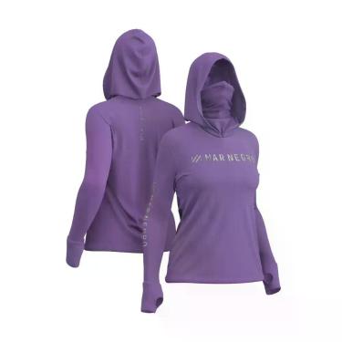 Imagem de Camisa de Pesca Feminina X Protect 360 Capuz Buff Mar Negro -, Violeta