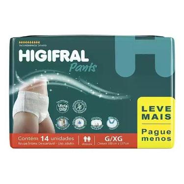 Imagem de Roupa Íntima Adulto Higifral Pants G/EG com 14unidades