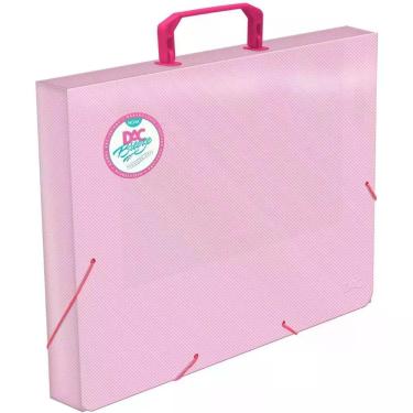 Imagem de Maleta Plástica com ALÇA Breeze Rosa Tamanho Ofício